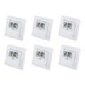 HOMEMATIC IP Smart Home 150180A0, Temp. und Luftfeucht. Sensor mit Display, 6 Stück