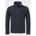 Fleecejacke SCHÖFFEL "Hiking Fleece Jk Style Ghedina MNS", Herren, Gr. 56, blau (8820, blau), Oberstoff : 100% Polyester, sportlich, regular fit, hoch geschlossener Ausschnitt, Langarm, Jacken