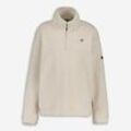 Cremefarbenes Fleece im Sweatshirt-Stil