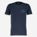 Dunkelblaues T-Shirt mit Logo