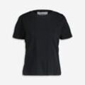 Schwarzes Regular Fit T-Shirt