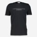 Schwarzes T-Shirt mit Logo