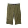 TOM TAILOR Herren Bermudashorts mit Print, grün, Print, Gr. 30