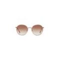 TOM TAILOR Damen Ovale Retro-Sonnenbrille, gold, Gr. ONESIZE