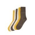 TOM TAILOR Damen Basic Socken im Sechserpack, braun, Uni, Gr. 35-38