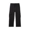 TOM TAILOR Jungen Gerader Cargo Jogger, schwarz, Uni, Gr. 152