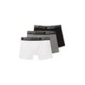 TOM TAILOR DENIM Herren Boxershorts im Dreierpack, grau, Uni, Gr. S