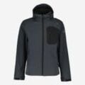 Graue Outdoorjacke mit Fleece-Futter