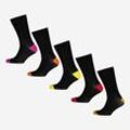 5er-Pack schwarze Socken