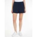 Shorts TOMMY JEANS "TJW RLX NEW CLS SWEATSHORT EXT" Gr. M (38), N-Gr, blau (marine) Damen Hosen mit Tommy Jeans Markenlabel