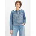 Jeansjacke LEVI'S "SHERPA TRUCKER" Gr. M (38), blau (seen things) Damen Jacken