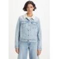 Jeansjacke LEVI'S "SHERPA TRUCKER" Gr. L (40), blau (the other way) Damen Jacken