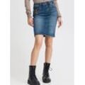 PULZ Jeans Jeansrock Damen Baumwolle, denim