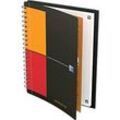 Meetingbook Oxford International B5, doppelspiralgebunden, kariert, 80 Blatt, SKRIBZEE®-komp., 5 Stück