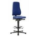 Drehstuhl All-in-One 9641, mit Gleiter und Aufstiegshilfe, Stoffpolster, blau