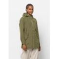 Outdoorjacke JACK WOLFSKIN "DAKAR PARKA W", Damen, Gr. XS (34), grün (bay, leaf), OBERSTOFF: 100% POLYESTER Futter: 100% POLYESTER, Jacken