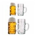 Stölzle Lausitz Bierkrüge Isar 0,5l + 1l 4er Set