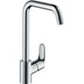 Küchenarmatur HANSGROHE "Focus M41" Armaturen Gr. H/T: 338 cm x 24,2 cm, silberfarben (chrom) 260 1 Strahlart