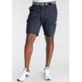 Cargoshorts DELMAO Gr. 32, N-Gr, blau (marine), Herren, Web, Obermaterial: 98% Baumwolle, 2% Elasthan, unifarben, Hosen, mit Details - NEUE MARKE