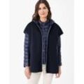 Steppweste BRAX "Style KYOTO" Gr. 34, blau (navy), Damen, 50% Wolle, 46% Polyester, 3% Polyamid, 1% Viskose, Westen