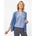 Strickjacke BRAX "Style ANIQUE" Gr. 36, blau Damen Strickjacken