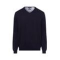 Finshley & Harding Pullover mit Cashmere-Anteil Herren Baumwolle, marine