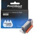 PrintAbout Druckerpatrone kompatibel mit Canon CLI-526G - Grau