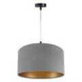 Pendelleuchte Hängeleuchte Jalua P Velours grey & gold Ø 40 cm 10624