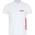 multifanshop Herren T-Shirt - Nürnberg - Brust & Seite - Druck rot - Männer