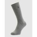 Socken mit Label-Stitching Modell 'CREW SOCK'