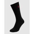 Socken mit Label-Stitching Modell 'CREW SOCK'