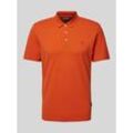 Slim Fit Poloshirt mit Logo-Stitching Modell 'EALIS'