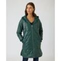 Longjacke in Leder-Optik