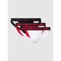 Jockstrap mit elastischem Logo-Bund im 3er-Pack