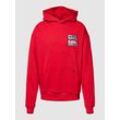 Hoodie mit Motiv-Patches Modell '24 HOURS'