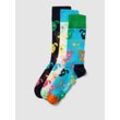 Socken mit Label-Detail im 3er-Pack Modell 'Mixed Dog Socks'