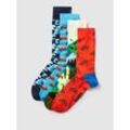 Socken mit Allover-Muster Modell 'Out and About' im 4er-Pack