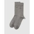 Socken mit Label-Print im 2er-Pack