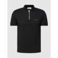 Regular Fit Poloshirt mit Reißverschluss