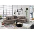 Ecksofa "SO 4100 mit komfortablen Federkern und Kopfteilverstellung", braun (savannah), B:291cm H:80cm T:226cm, SET ONE BY MUSTERRING, Sofas, wahlweise mit Bettfunktion und Sitztiefenverstellung, L-Form