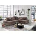 Ecksofa "SO 4100 mit komfortablen Federkern und Kopfteilverstellung", grau (taupe 710), B:291cm H:80cm T:226cm, SET ONE BY MUSTERRING, Sofas, wahlweise mit Bettfunktion und Sitztiefenverstellung, L-Form