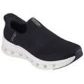 Slip-On Sneaker SKECHERS "GLIDE-STEP PRO-EVERYDAY CITIZEN" Gr. 36, schwarz, Damen, Textil, Schuhe, Slipper, Freizeitschuh, Halbschuh in veganer Verarbeitung