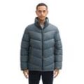 Steppjacke TOM TAILOR Gr. M, blau (stormy blau) Herren Jacken mit Stehkragen