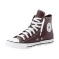 Sneaker CONVERSE "CHUCK TAYLOR ALL STAR FAUX LEATHER" Gr. 36, rot (bloodstone, schwarz waters, weiß) Schuhe