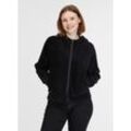 Kapuzensweatjacke RAGWEAR "CORDULY" Gr. M (38), schwarz, Damen, Sweatware, Cord, Obermaterial: 76% Baumwolle, 20% Polyester, 4% Elasthan, Sweatjacken, in Cord Optik