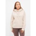 Kapuzensweatshirt BENCH. "ULLA" Gr. 46, grau (chalk), Damen, Sweatware, Obermaterial: 60% Baumwolle, 40% Polyester, unifarben, Sweatshirts