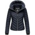 Steppjacke MARIKOO "Kagomee" Gr. L (40), blau (navy), Damen, 100% Polyester, Jacken, mit großer Kapuze