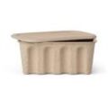 ferm LIVING Aufbewahrungsbox Paper Pulp, 28 x 18 cm, 2er-Set