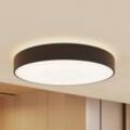 Arcchio LED-Deckenlampe Vanida, schwarz, Ø 60 cm, up/down