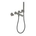 hansgrohe 3-Loch Fertigset Wannemisch.Wand UP 49481330 ohne Struktur, Polished Black Chrome, Unterputz, Wandmontage